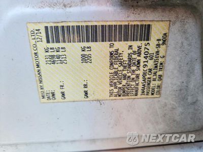 Zdjęcie 12 z 12 samochodu: 2014 NISSAN MAXIMA 3.5 SV VIN:1N4AA5AP0EC914075 - miniatura