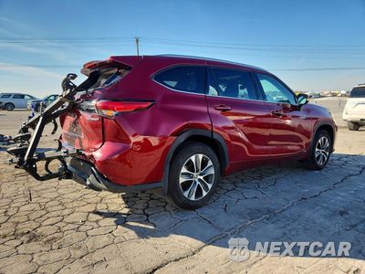 Trzecie zdjęcie samochodu z tyłu: 2020 TOYOTA HIGHLANDER HYBRID XLE VIN:5TDGBRCH1LS511278 - miniatura