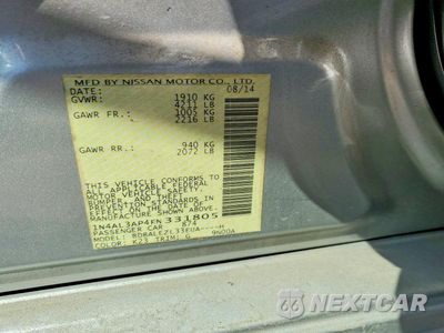 Zdjęcie 12 z 12 samochodu: 2015 NISSAN ALTIMA 2.5 S VIN:1N4AL3AP4FN331805 - miniatura