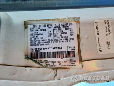 Zdjęcie 13 z 13 samochodu: 1996 FORD F150 VIN:2FTEF15N7TCA26266 - miniatura