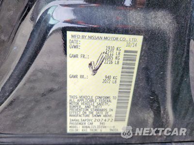 Zdjęcie 12 z 12 samochodu: 2015 NISSAN ALTIMA 2.5 SV VIN:1N4AL3AP3FC207472 - miniatura