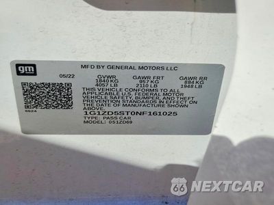 Zdjęcie 12 z 12 samochodu: 2022 CHEVROLET MALIBU LT VIN:1G1ZD5ST0NF161025 - miniatura