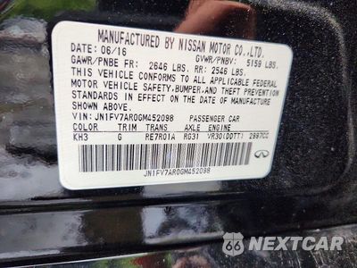 Zdjęcie 12 z 12 samochodu: 2016 INFINITI Q50 RED SPORT 400 VIN:JN1FV7AR0GM452098 - miniatura