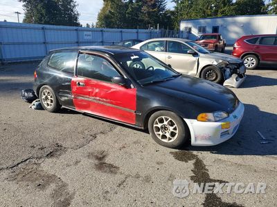 Czwarte zdjęcie samochodu z boku: 1994 HONDA CIVIC DX VIN:2HGEH2365RH526497 - miniatura
