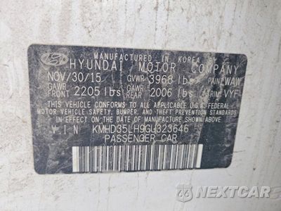 Zdjęcie 12 z 12 samochodu: 2016 HYUNDAI ELANTRA GT BASE VIN:KMHD35LH9GU323646 - miniatura