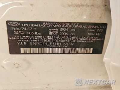 Zdjęcie 12 z 12 samochodu: 2017 HYUNDAI ELANTRA SE VIN:5NPD74LF3HH197006 - miniatura