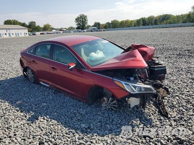 Czwarte zdjęcie samochodu z boku: 2016 HYUNDAI SONATA SPORT VIN:5NPE34AF7GH356885 - miniatura