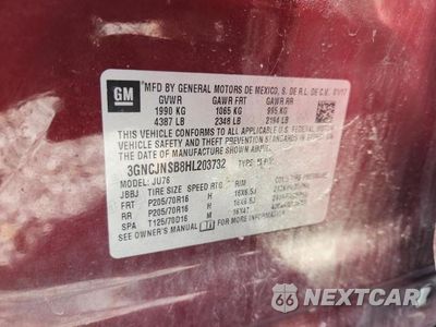 Zdjęcie 14 z 14 samochodu: 2017 CHEVROLET TRAX LS VIN:3GNCJNSB8HL203732 - miniatura