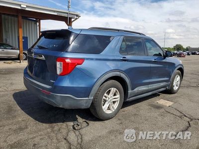 Trzecie zdjęcie samochodu z tyłu: 2020 FORD EXPLORER XLT VIN:1FMSK8DH5LGA53690 - miniatura