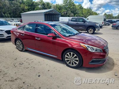 Czwarte zdjęcie samochodu z boku: 2016 HYUNDAI SONATA LIMITED VIN:5NPE34AF1GH428888 - miniatura