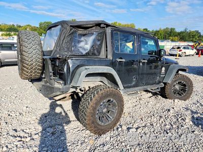 Trzecie zdjęcie samochodu z tyłu: 2014 JEEP WRANGLER UNLIMITED SPORT VIN:1C4BJWDG7EL217681 - miniatura
