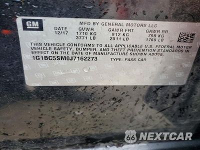 Zdjęcie 12 z 12 samochodu: 2018 CHEVROLET CRUZE LS VIN:1G1BC5SM0J7162273 - miniatura
