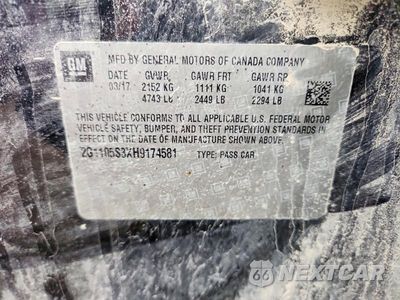 Zdjęcie 12 z 12 samochodu: 2017 CHEVROLET IMPALA LT VIN:2G1105S3XH9174581 - miniatura