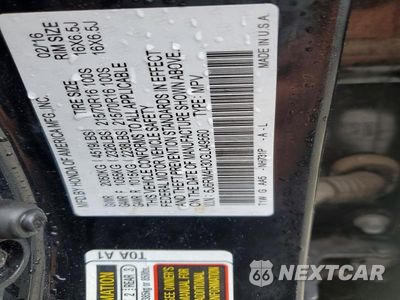 Zdjęcie 13 z 13 samochodu: 2016 HONDA CR-V LX VIN:5J6RM4H30GL049560 - miniatura