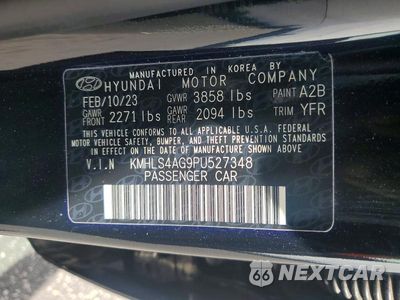Zdjęcie 12 z 12 samochodu: 2023 HYUNDAI ELANTRA SEL VIN:KMHLS4AG9PU527348 - miniatura