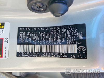 Zdjęcie 12 z 12 samochodu: 2013 TOYOTA COROLLA LE VIN:2T1BU4EE9DC940754 - miniatura