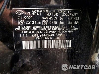 Zdjęcie 13 z 13 samochodu: 2021 HYUNDAI SONATA HYBRID BLUE VIN:KMHL24JJ3MA018395 - miniatura