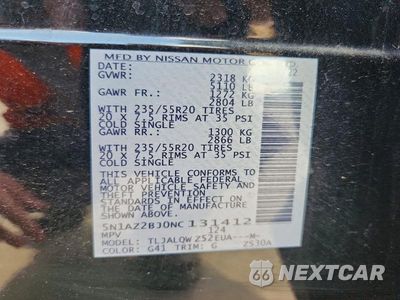 Zdjęcie 13 z 13 samochodu: 2022 NISSAN MURANO SV VIN:5N1AZ2BJ0NC131412 - miniatura