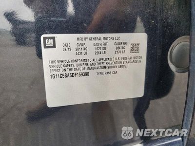Zdjęcie 12 z 12 samochodu: 2013 CHEVROLET MALIBU 1LT VIN:1G11C5SA6DF159390 - miniatura