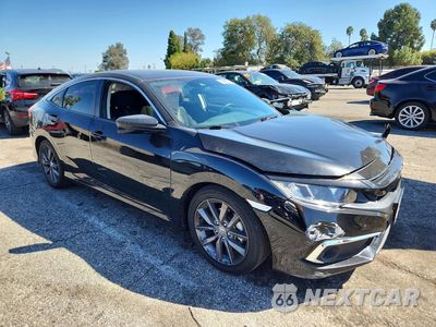 Czwarte zdjęcie samochodu z boku: 2019 HONDA CIVIC EX VIN:19XFC1F36KE205471 - miniatura