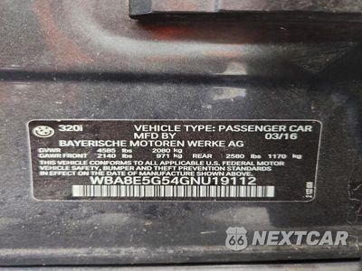 Zdjęcie 12 z 12 samochodu: 2016 BMW 320 XI VIN:WBA8E5G54GNU19112 - miniatura