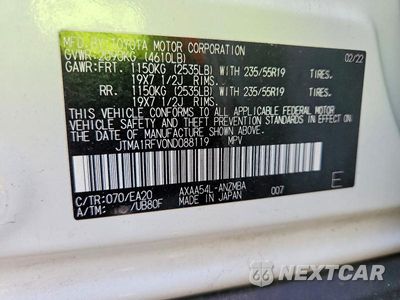 Zdjęcie 13 z 13 samochodu: 2022 TOYOTA RAV4 XLE PREMIUM VIN:JTMA1RFV0ND088119 - miniatura
