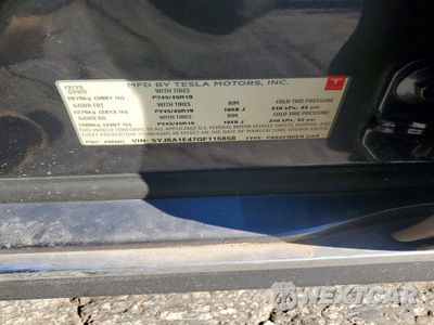 Zdjęcie 12 z 12 samochodu: 2016 TESLA MODEL S VIN:5YJSA1E47GF115858 - miniatura
