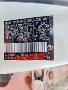 Zdjęcie 13 z 13 samochodu: 2012 TOYOTA PRIUS C TWO VIN:JTDKDTB31C1518154 - miniatura