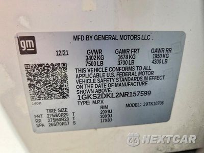 Zdjęcie 14 z 14 samochodu: 2022 GMC YUKON DENALI VIN:1GKS2DKL2NR157599 - miniatura