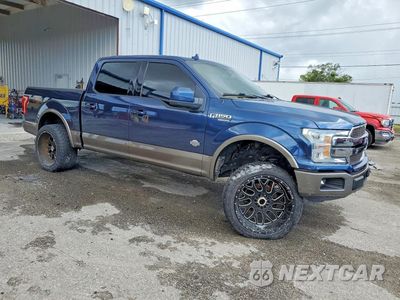 Czwarte zdjęcie samochodu z boku: 2018 FORD F150 SUPERCREW VIN:1FTEW1EG7JFD18941 - miniatura