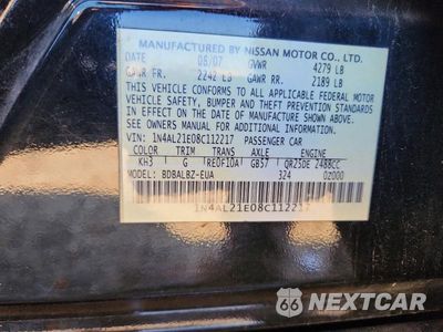 Zdjęcie 13 z 13 samochodu: 2008 NISSAN ALTIMA 2.5 VIN:1N4AL21E08C112217 - miniatura