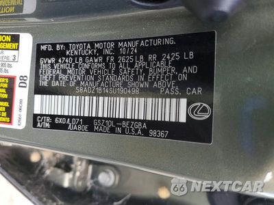 Zdjęcie 13 z 13 samochodu: 2025 LEXUS ES 350 BASE VIN:58ADZ1B14SU190498 - miniatura