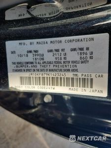 Zdjęcie 12 z 12 samochodu: 2019 MAZDA CX-3 SPORT VIN:JM1DKFB79K1423245 - miniatura