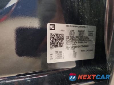 Zdjęcie 12 z 12 samochodu: 2022 CHEVROLET SILVERADO K1500 HIGH COUNTRY VIN:1GCUDJED3NZ546608 - miniatura