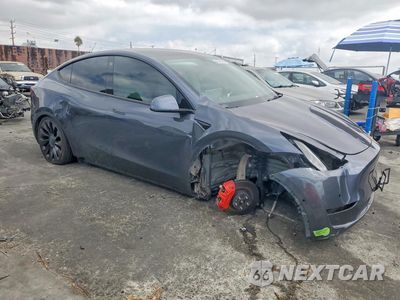 Czwarte zdjęcie samochodu z boku: 2022 TESLA MODEL Y VIN:7SAYGDEF2NF405775 - miniatura