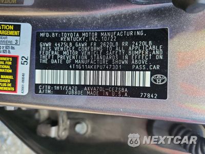 Zdjęcie 13 z 13 samochodu: 2023 TOYOTA CAMRY SE VIN:4T1G11AKXPU747301 - miniatura