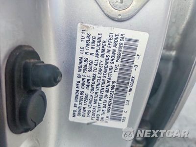 Zdjęcie 12 z 12 samochodu: 2012 HONDA CIVIC EX VIN:19XFB2F83CE316615 - miniatura