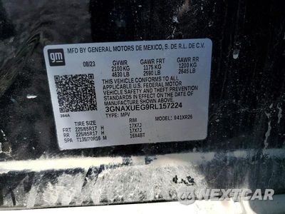Zdjęcie 12 z 12 samochodu: 2024 CHEVROLET EQUINOX LT VIN:3GNAXUEG9RL157224 - miniatura