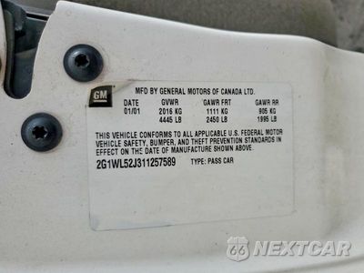 Zdjęcie 12 z 12 samochodu: 2001 CHEVROLET LUMINA VIN:2G1WL52J311257589 - miniatura