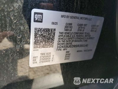 Zdjęcie 12 z 12 samochodu: 2025 CHEVROLET TAHOE C1500 PPV VIN:1GNS5UED9SR355140 - miniatura