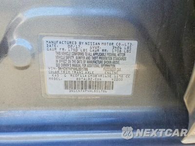 Zdjęcie 12 z 12 samochodu: 2017 NISSAN VERSA 1.6 SV VIN:3N1CN7AP4HL851786 - miniatura
