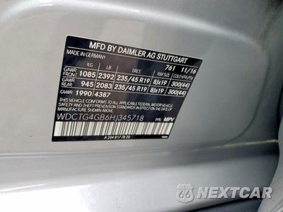 Zdjęcie 14 z 14 samochodu: 2017 MERCEDES-BENZ GLA 250 4MATIC VIN:WDCTG4GB6HJ345718 - miniatura