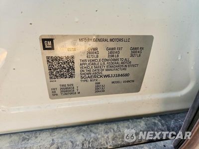 Zdjęcie 13 z 13 samochodu: 2018 BUICK ENCLAVE PREMIUM VIN:5GAERCKW6JJ184680 - miniatura