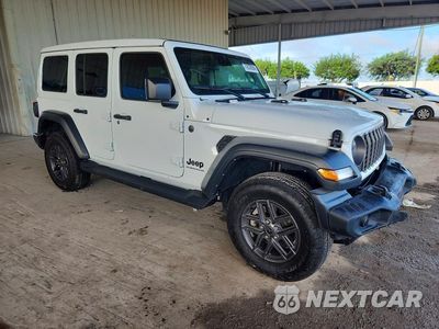 Czwarte zdjęcie samochodu z boku: 2025 JEEP WRANGLER SPORT VIN:1C4PJXDG7SW623028 - miniatura