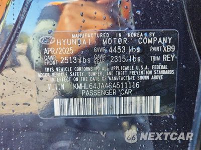 Zdjęcie 12 z 12 samochodu: 2025 HYUNDAI SONATA SEL VIN:KMHL64JA4SA511116 - miniatura