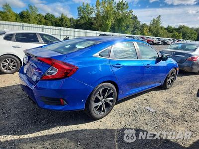 Trzecie zdjęcie samochodu z tyłu: 2019 HONDA CIVIC SPORT VIN:2HGFC2F85KH553012 - miniatura