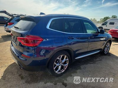 Trzecie zdjęcie samochodu z tyłu: 2021 BMW X3 XDRIVE30I VIN:5UXTY5C07M9E33543 - miniatura