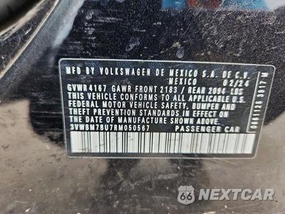 Zdjęcie 12 z 12 samochodu: 2024 VOLKSWAGEN JETTA SPORT VIN:3VWBM7BU7RM050567 - miniatura