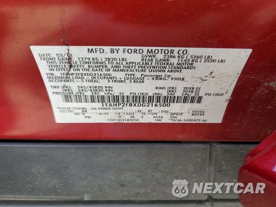 Zdjęcie 13 z 13 samochodu: 2013 FORD TAURUS LIMITED VIN:1FAHP2F8XDG216500 - miniatura