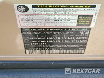 Zdjęcie 13 z 13 samochodu: 2007 MERCEDES-BENZ GL 450 4MATIC VIN:4JGBF71E67A133940 - miniatura